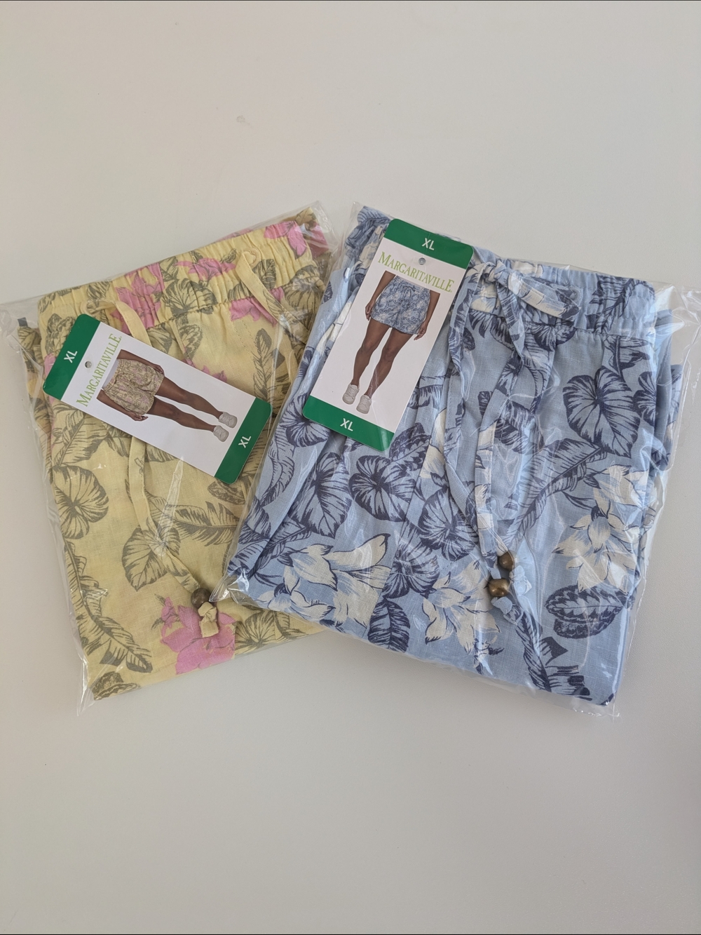 Margaritaville Tropical Print Beach Shorts Set Of 2 XL